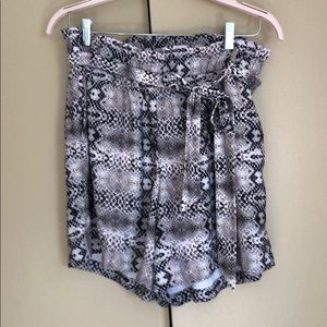 Snake Print Shorts